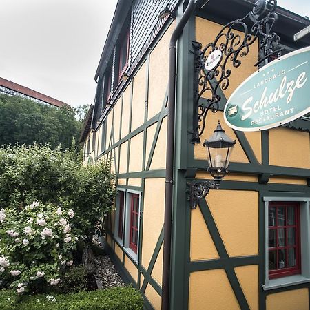 Landhaus Schulze - Ihr Hundefreundliches Hotel Im Harz แฮร์ซแบร์ก อัม ฮาร์ซ ภายนอก รูปภาพ